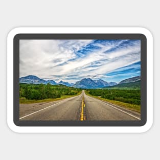 US Highway 89, Babb Montana Sticker